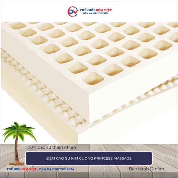 Đệm cao su Kim Cương Princess Massage 1